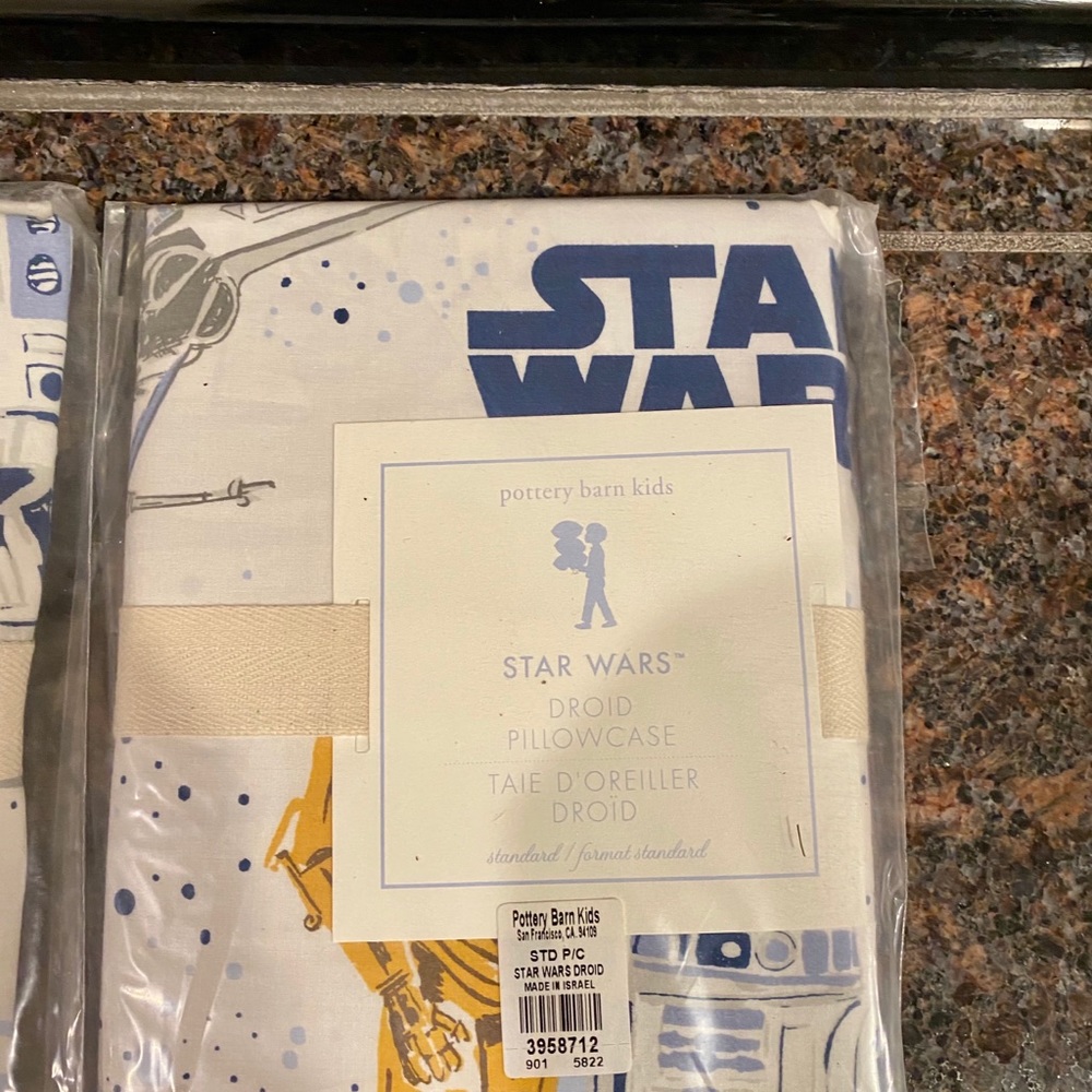 Pottery Barn Kids Droid Pillow Case. 1 only . New